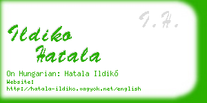 ildiko hatala business card