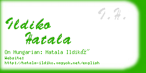 ildiko hatala business card